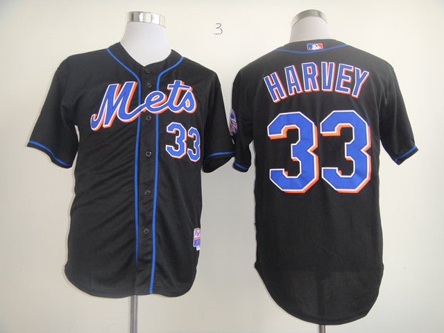 Harvey New York Mets black jersey