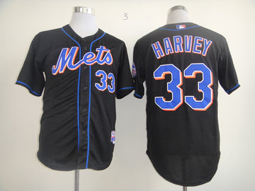 Harvey New York Mets black jersey