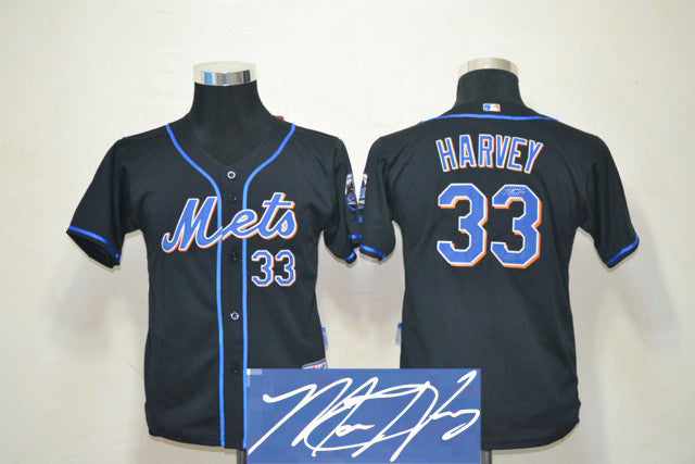 Harvey New York Mets black jersey