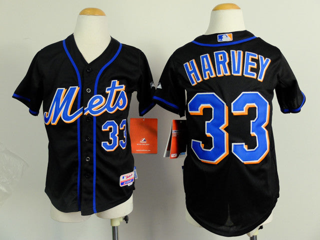 Harvey New York Mets black jersey