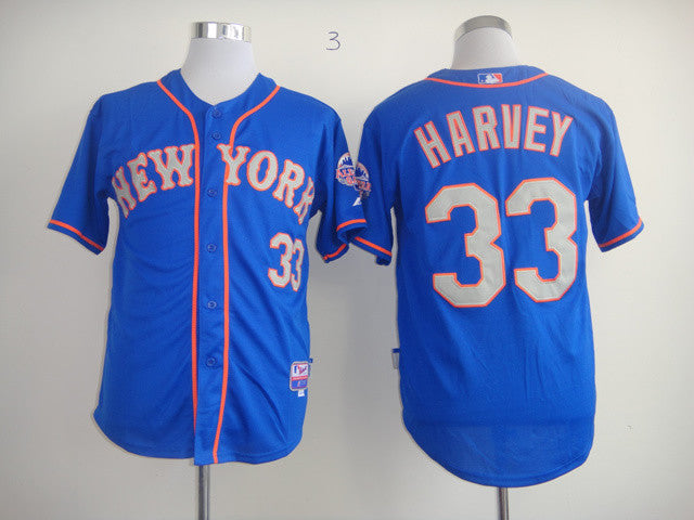 Harvey Blue New York Mets grey jersey