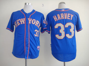 Harvey Blue New York Mets grey jersey