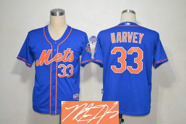 Harvey New York Mets blue jersey
