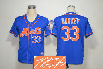 Harvey New York Mets blue jersey