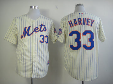 Harvey New York Mets cream jersey