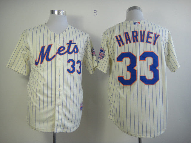 Harvey New York Mets cream jersey