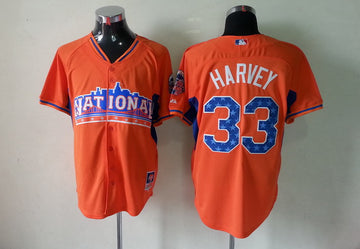 Harvey New York Mets orange jersey