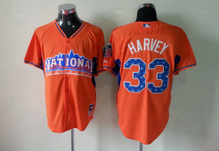 Harvey New York Mets orange jersey