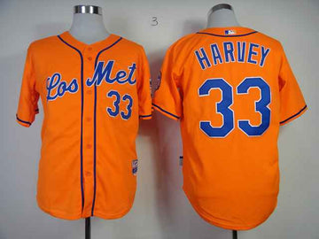 Harvey New York Mets orange jersey