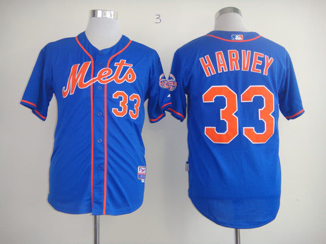 Matt Harvey New York Mets blue jersey