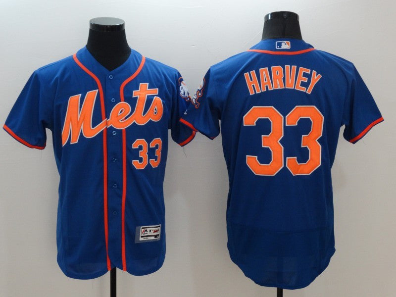 Matt Harvey New York Mets blue jersey