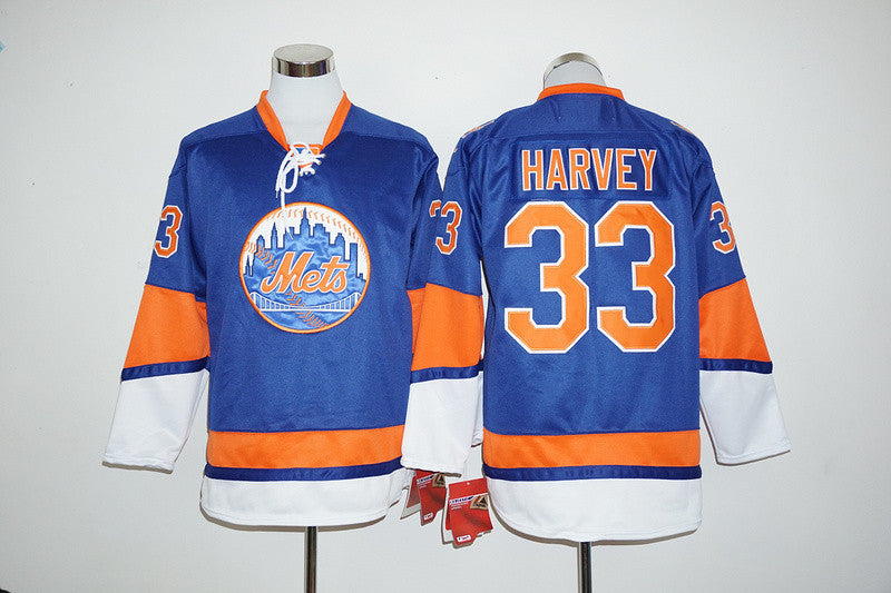 Matt Harvey New York Mets blue jersey