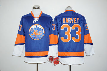 Matt Harvey New York Mets blue jersey