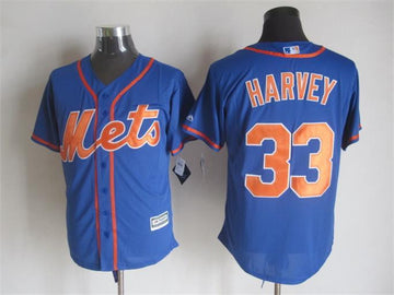 Matt Harvey New York Mets blue jersey