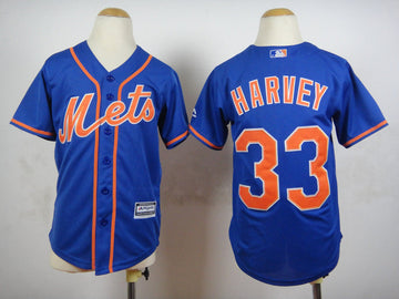 Matt Harvey New York Mets blue jersey