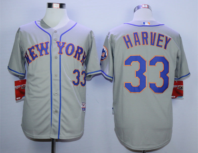 Matt Harvey New York Mets grey jersey