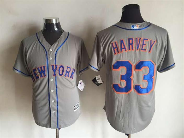 Matt Harvey New York Mets grey jersey