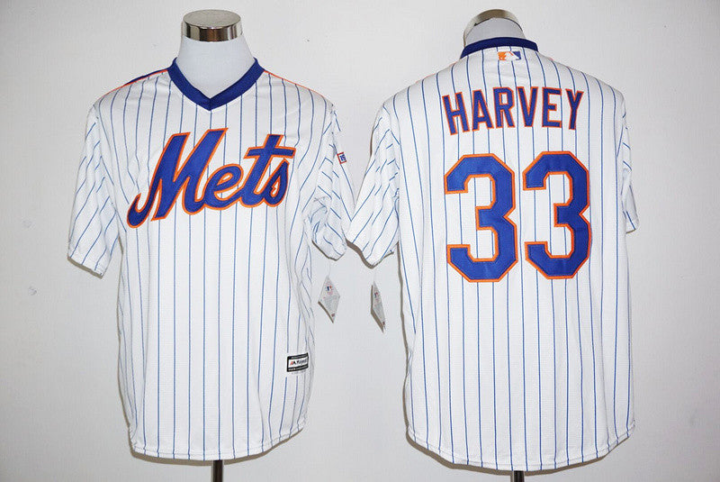 Matt Harvey New York Mets white Cooperstown jersey