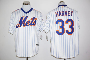 Matt Harvey New York Mets white Cooperstown jersey