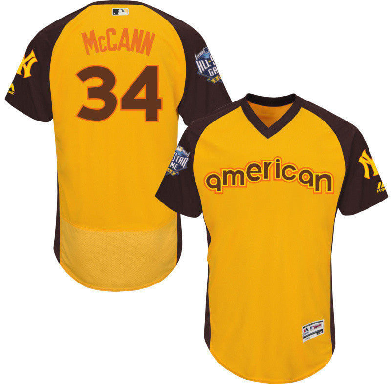 Brian McCann New York Mets yellow All-Star jersey