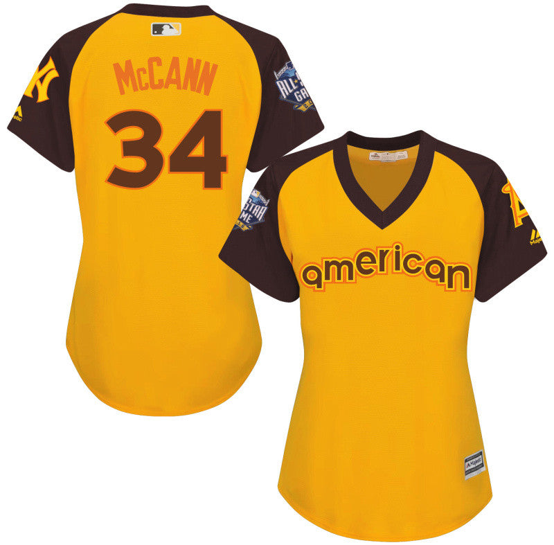 Brian McCann New York Mets yellow All-Star jersey