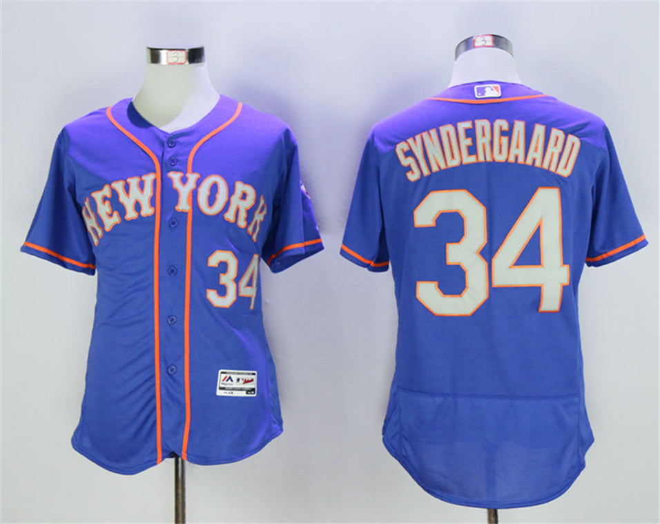 Noah Syndergaard New York Mets blue Road jersey
