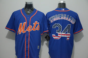 Noah Syndergaard New York Mets blue jersey