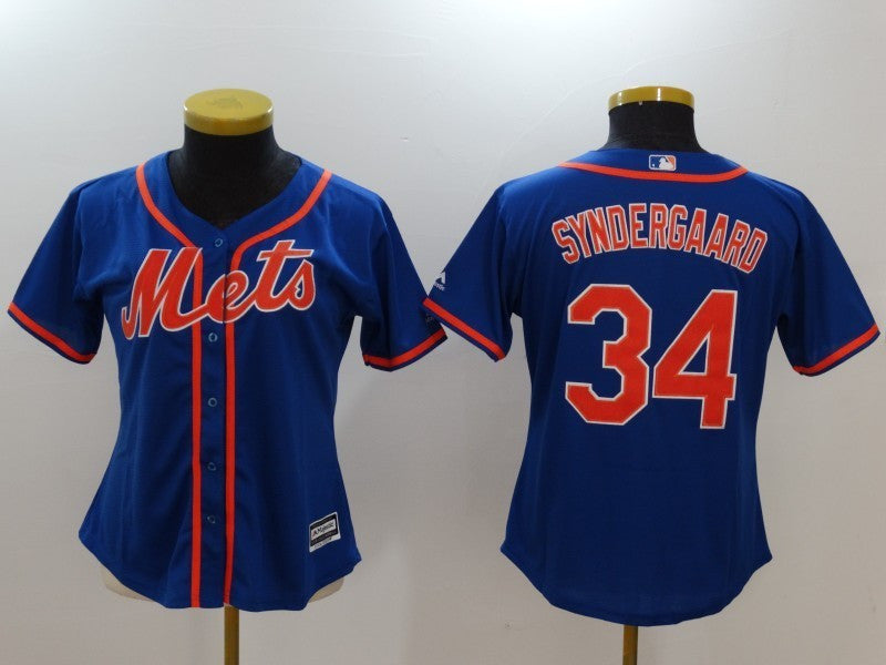 Noah Syndergaard New York Mets blue jersey