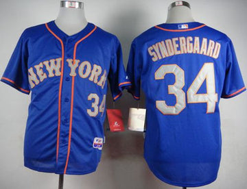 Noah Syndergaard New York Mets blue Alternate jersey