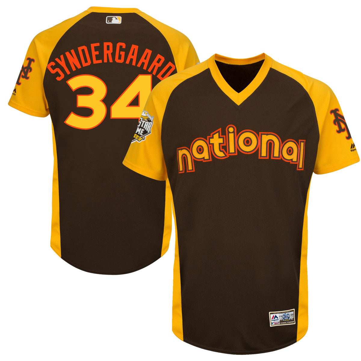 Noah Syndergaard New York Mets brown All-Star jersey