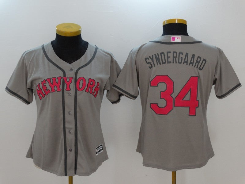 Noah Syndergaard New York Mets gray jersey
