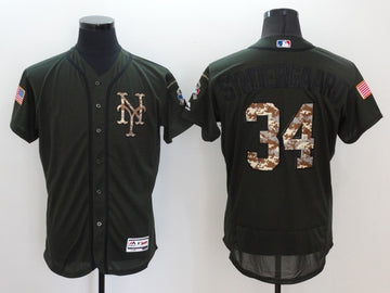 Noah Syndergaard New York Mets olive jersey