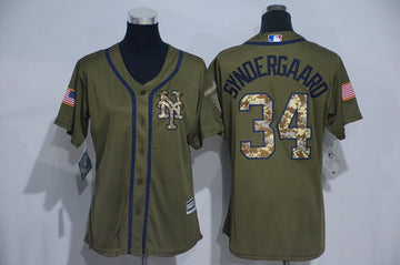Noah Syndergaard New York Mets olive jersey