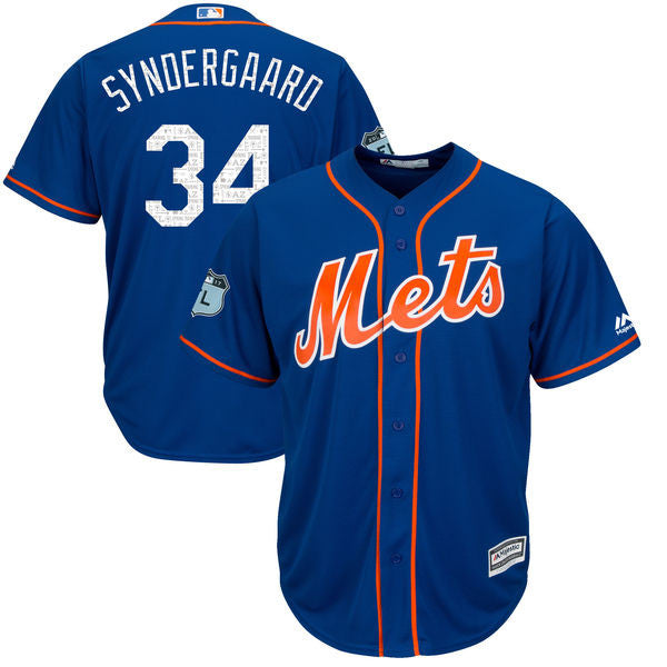 Noah Syndergaard New York Mets royal jersey