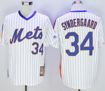Noah Syndergaard New York Mets white Cooperstown jersey