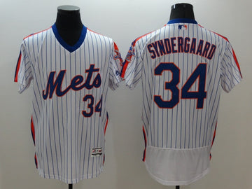 Noah Syndergaard New York Mets white Cooperstown jersey
