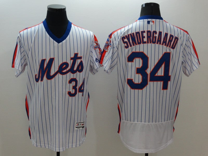Noah Syndergaard New York Mets white Cooperstown jersey