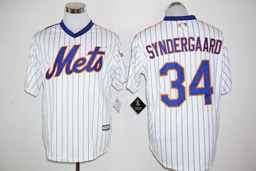 Noah Syndergaard New York Mets white Cooperstown jersey