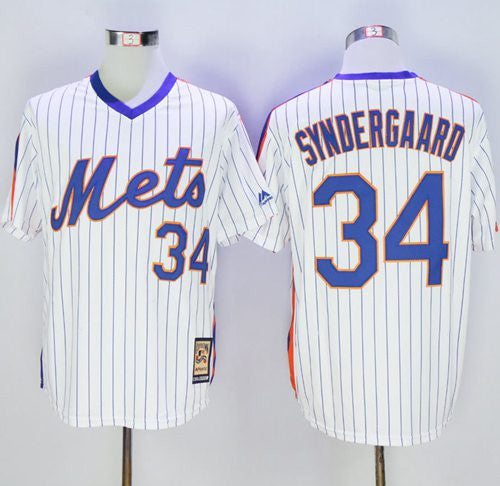 Noah Syndergaard New York Mets white Cooperstown jersey