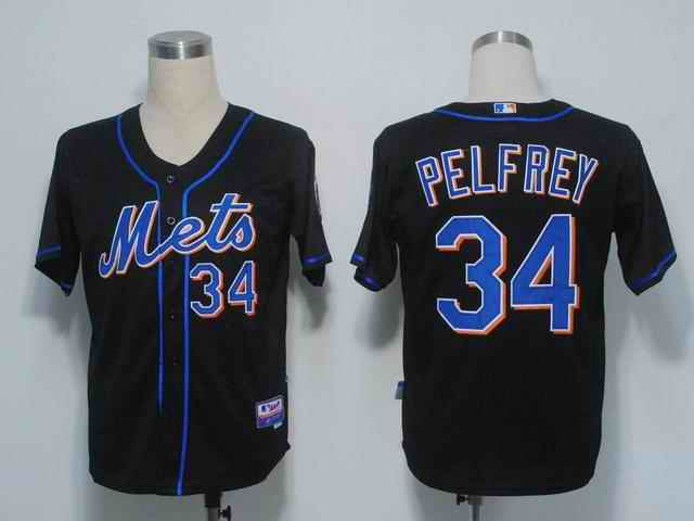 Pelfrey New York Mets black jersey