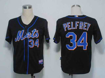 Pelfrey New York Mets black jersey