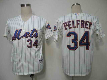 Pelfrey New York Mets cream jersey