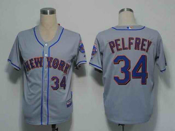 Pelfrey New York Mets grey jersey