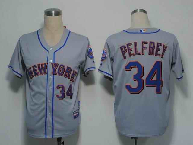 Pelfrey New York Mets grey jersey