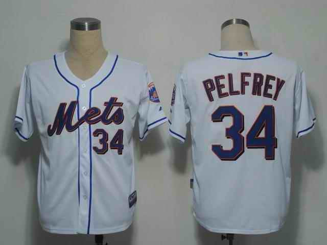 Pelfrey New York Mets white jersey