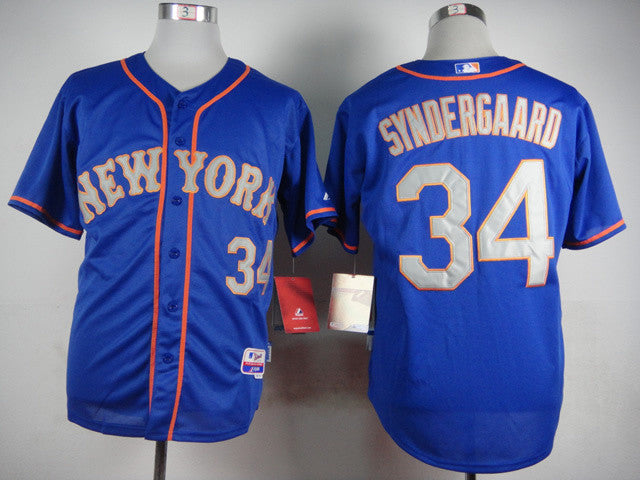 Syndergaard New York Mets blue Road jersey