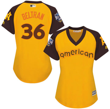 Carlos Beltran New York Mets yellow All-Star jersey
