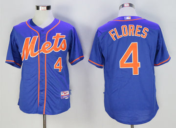 Wilmer Flores New York Mets blue jersey