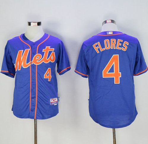 Wilmer Flores New York Mets blue jersey