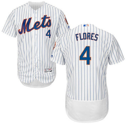 Wilmer Flores New York Mets white jersey
